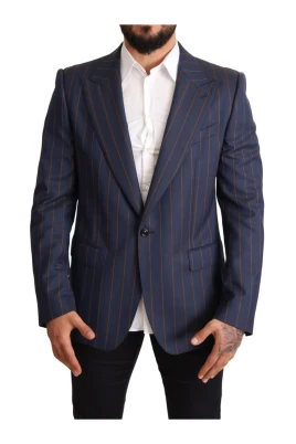 Blårandig Slim Fit Blazer