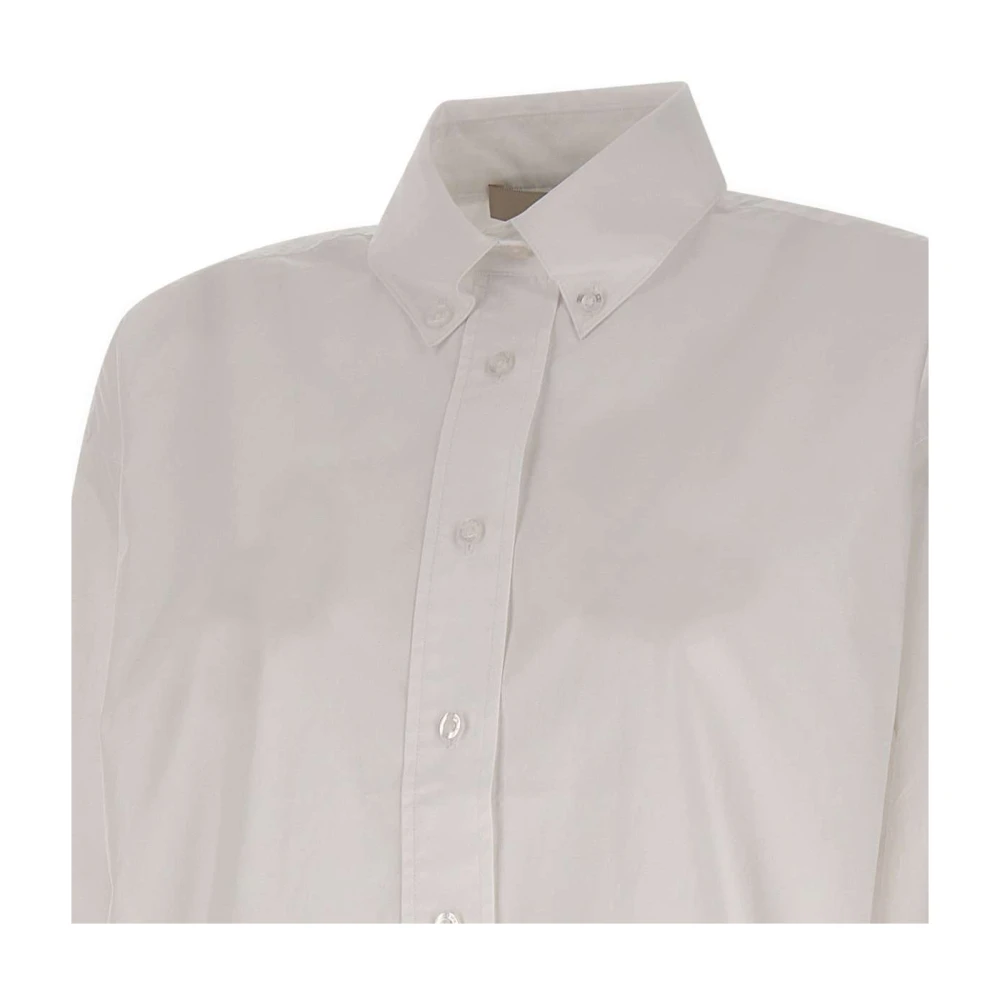 Remain Birger Christensen Witte Katoenen Overhemd Klassieke Stijl White Dames