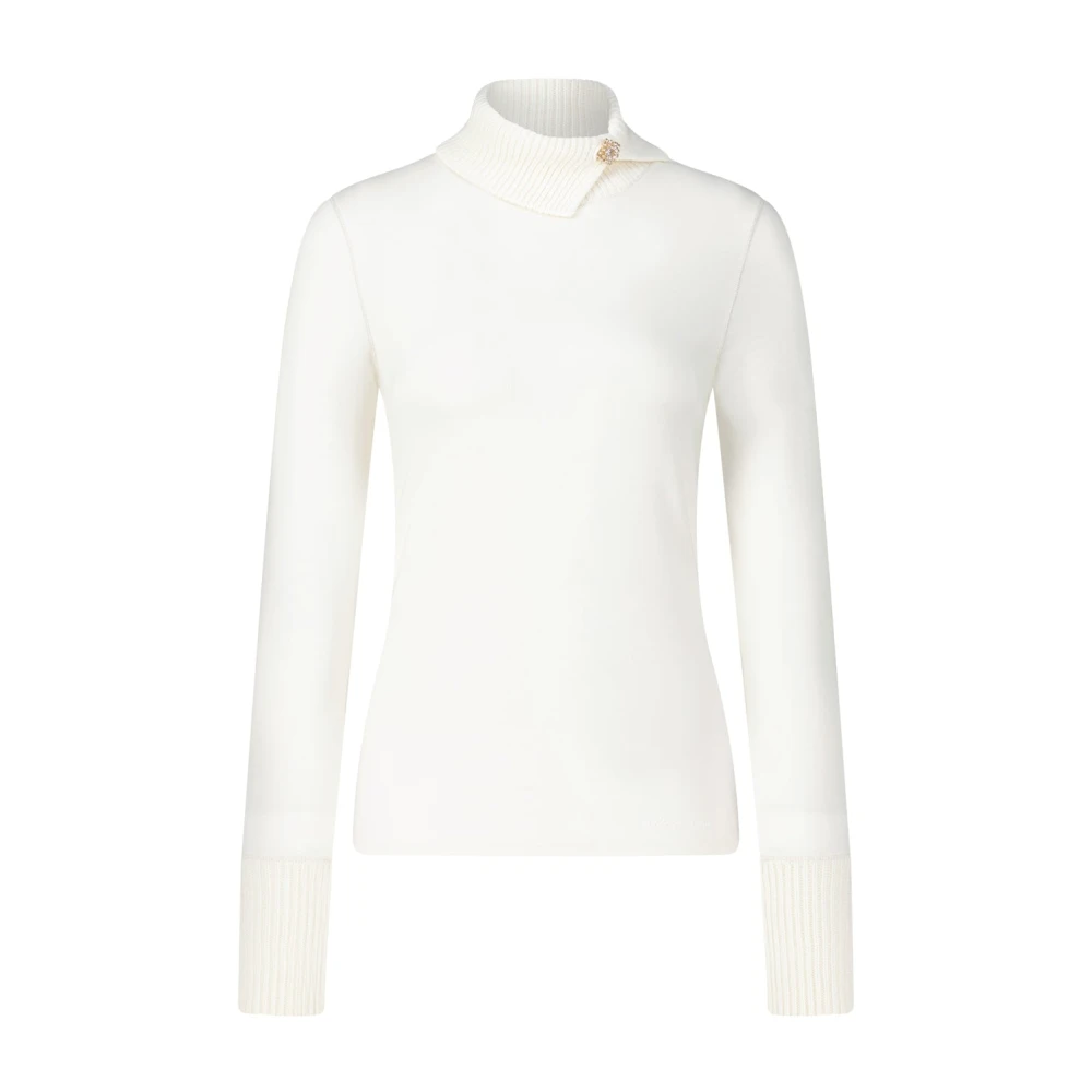 Marc Cain Rolhals Gebreide Top White Dames