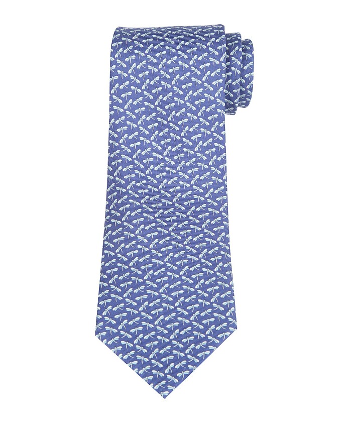 cravate-en-soie-avec-motif-libellule