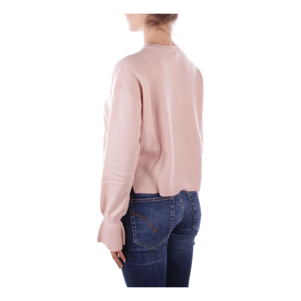 Liu Jo Logo Front Sweaters Collection 1 Pink Dames