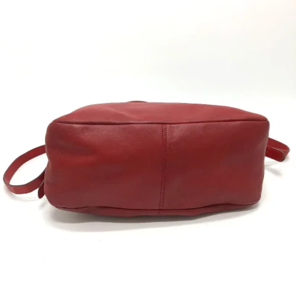 Salvatore Ferragamo Pre-owned Leather handbags Red Dames
