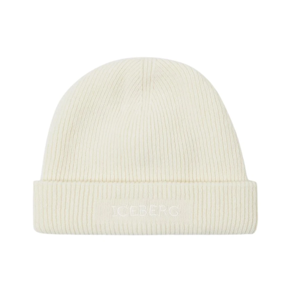 Iceberg Technische wollen blend muts White Dames