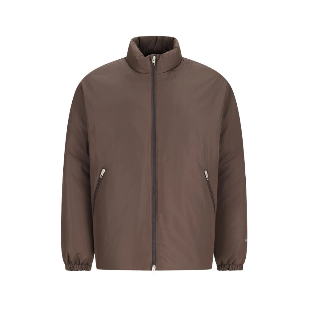 Jil Sander Uomo Marrone - Piumino In Taffetà Con Imbottitura In Piuma - Jackets - Xl - Immagine 3