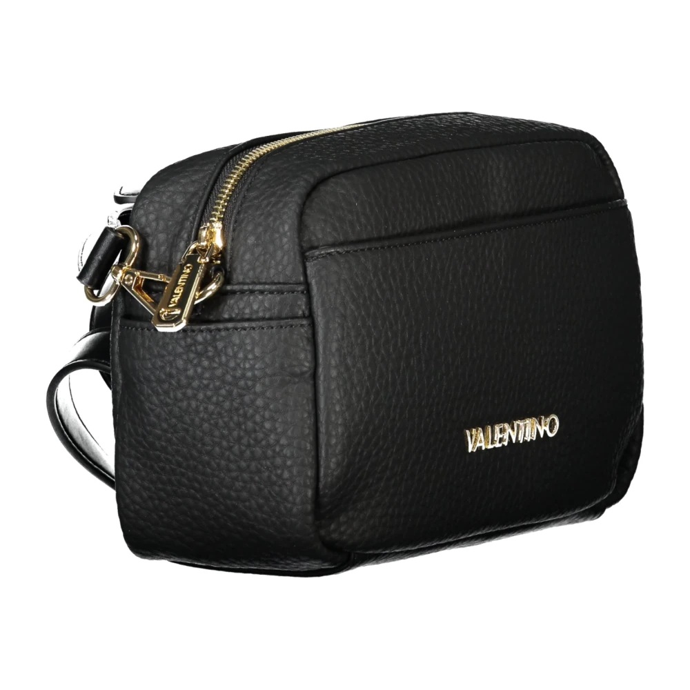 Valentino by Mario Valentino Zwarte Crossbody Tas met Ritssluiting Black Dames