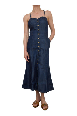 robe-en-denim-bleu