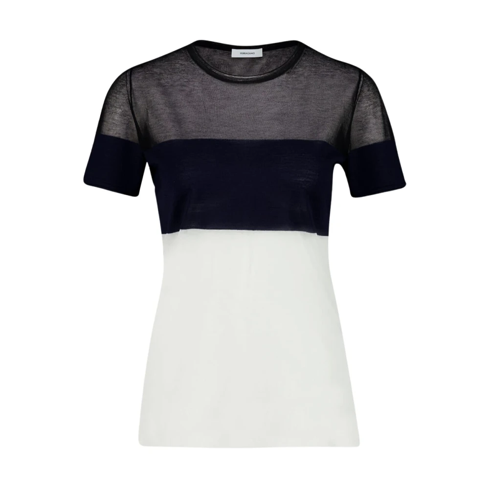 Ferragamo Donna Multicolor Top, E, S, New,