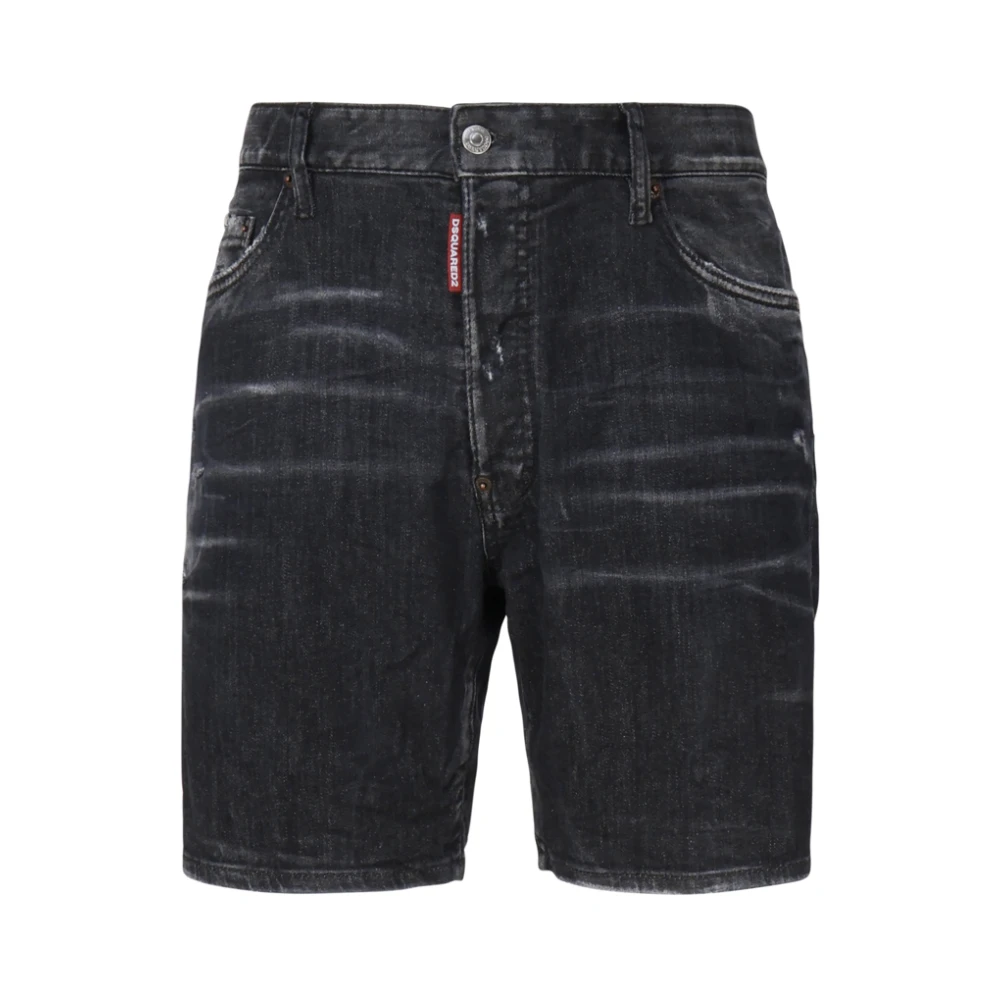 Dsquared2 Denim Shorts Black Heren