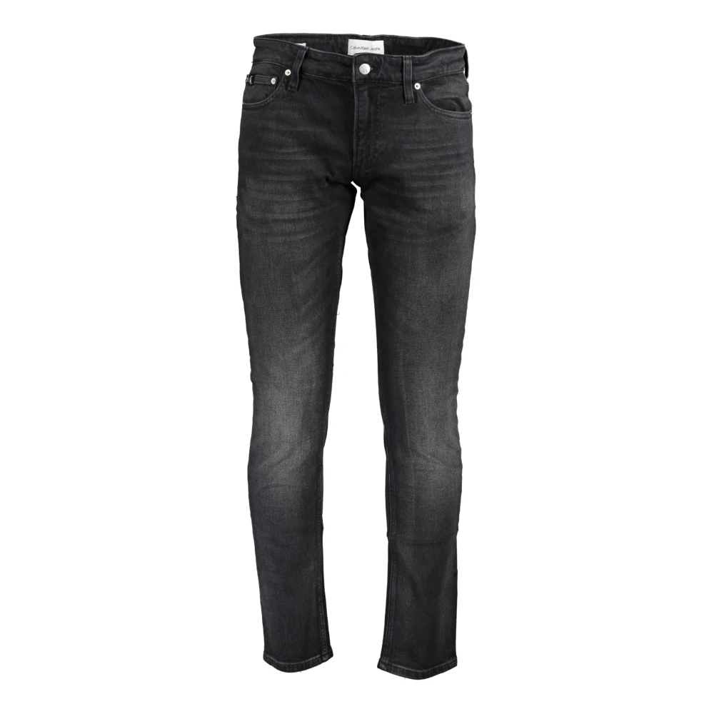 Calvin Klein Zwarte Denim Jeans met 5 Zakken Black Heren