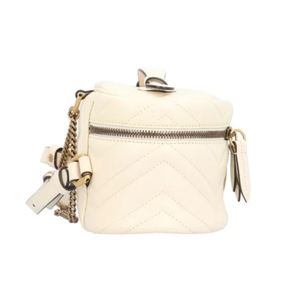 Gucci Vintage Pre-owned Leather backpacks White Dames