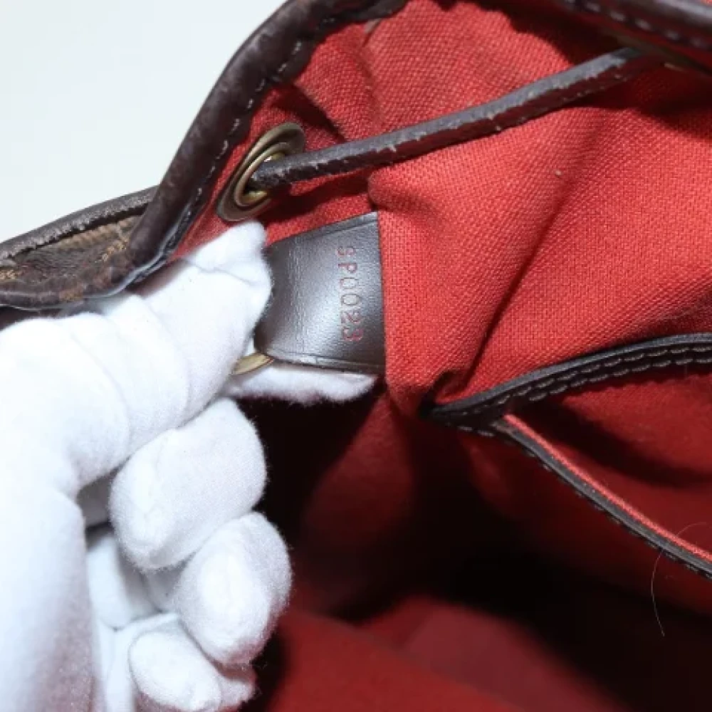 Louis Vuitton Vintage Pre-owned Canvas backpacks Brown Dames