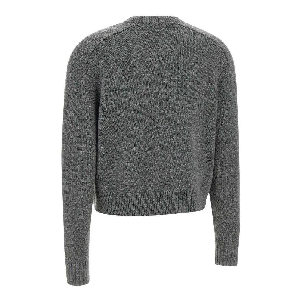 Theory Kasjmier Crew Neck Sweater Grijs Gray Dames