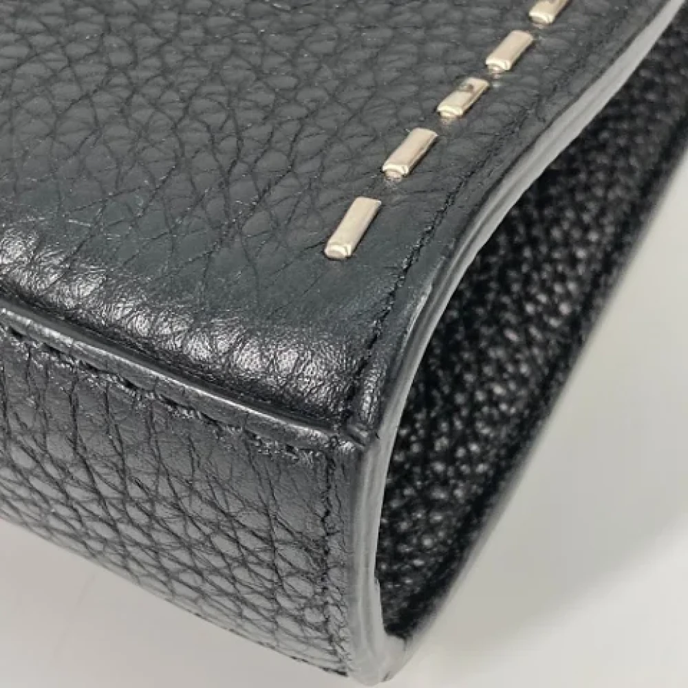 Fendi Vintage Pre-owned Leather fendi-bags Black Heren