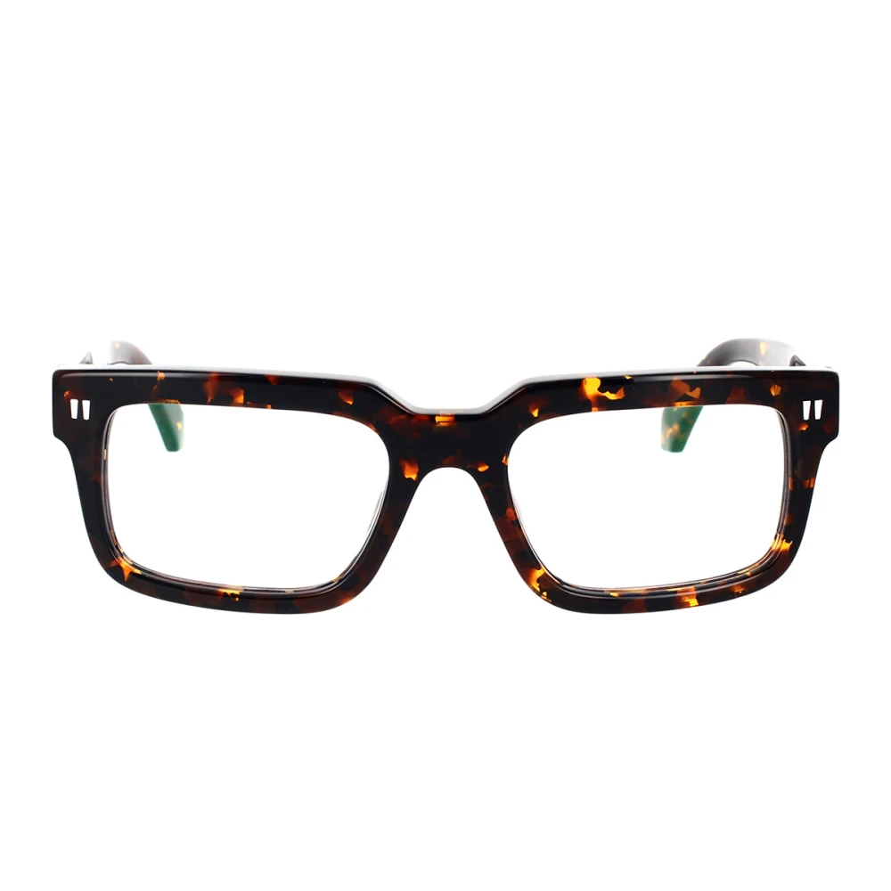 Off White Modernt Clip-On Glasögon Brown, Unisex