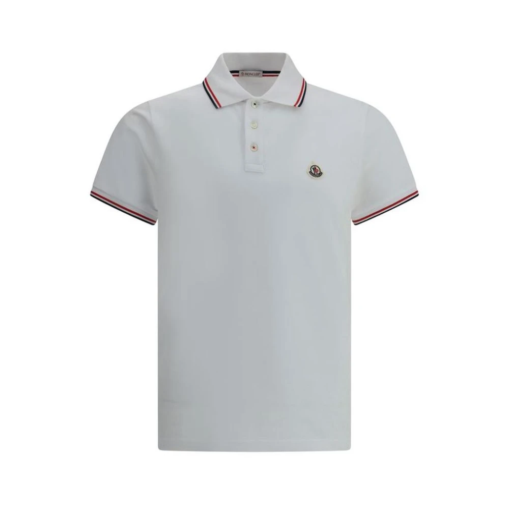 Moncler Stilig kortärmad polotröja White, Herr