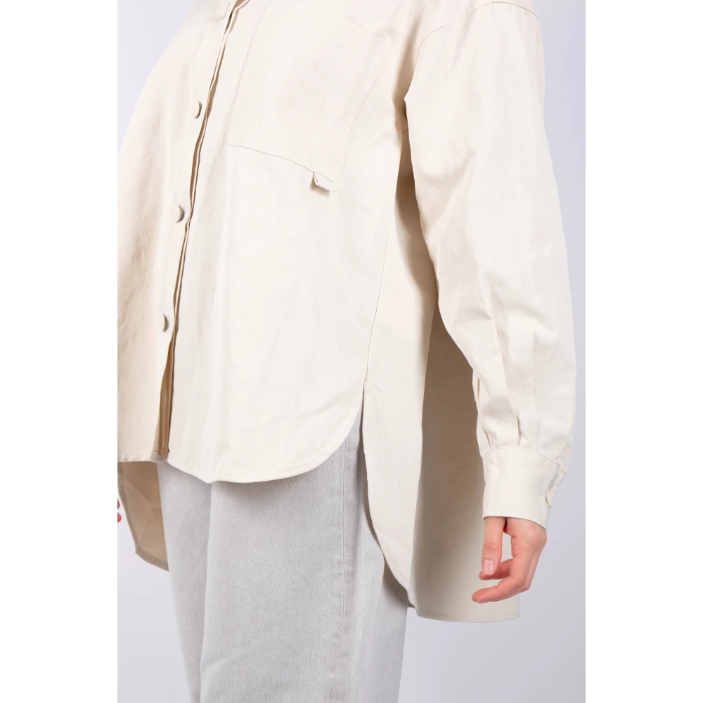 Roberto Collina Beige Overshirt Stijlvol Model Beige Dames