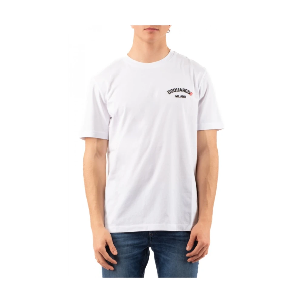 Dsquared2 Casual Katoenen T-shirt White Heren
