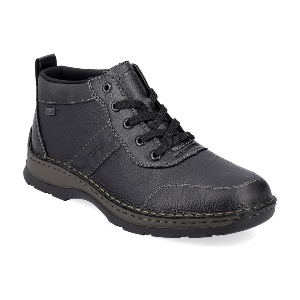 Rieker Men's Black Lace-Up Boots, 7 Uk, Lace-Up Ankle Boots