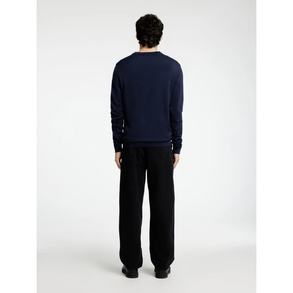 Selected Homme Lange mouw trui voor mannen Blue Heren