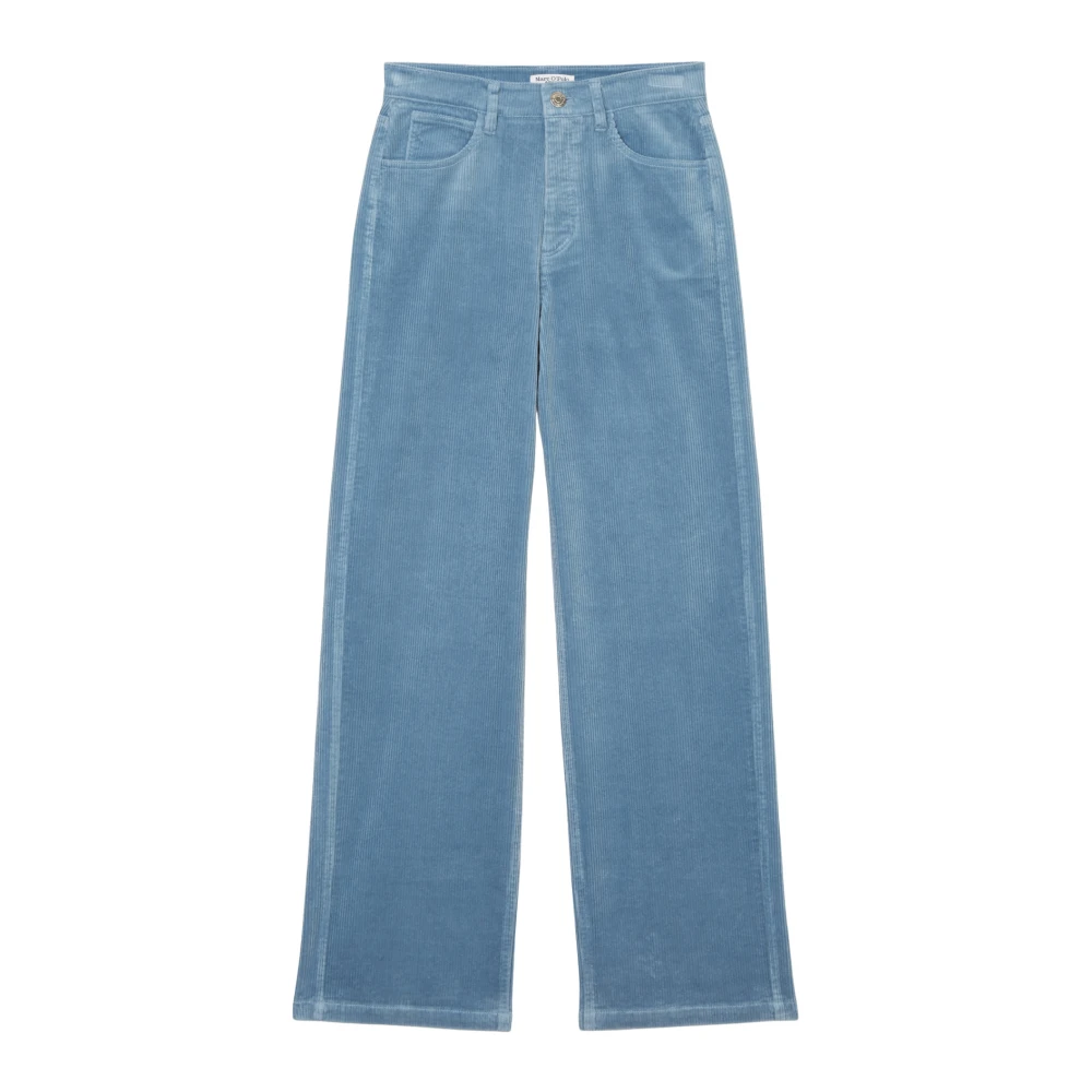 Marc O'Polo Wijde corduroy broek Blue Dames