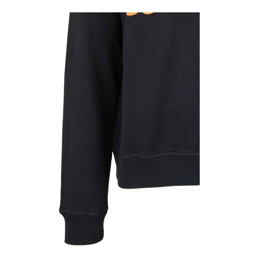 Dsquared2 Grafische Print Katoenen Sweatshirt Black Heren
