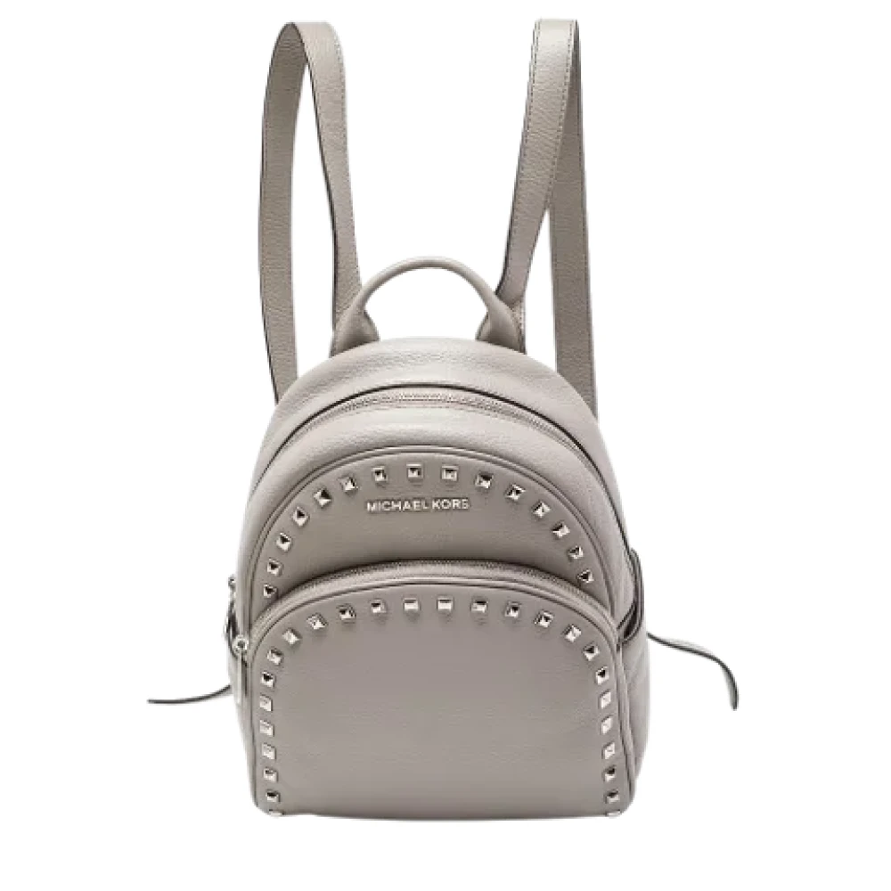 Michael Kors Pre-owned Leather backpacks Gray Dames