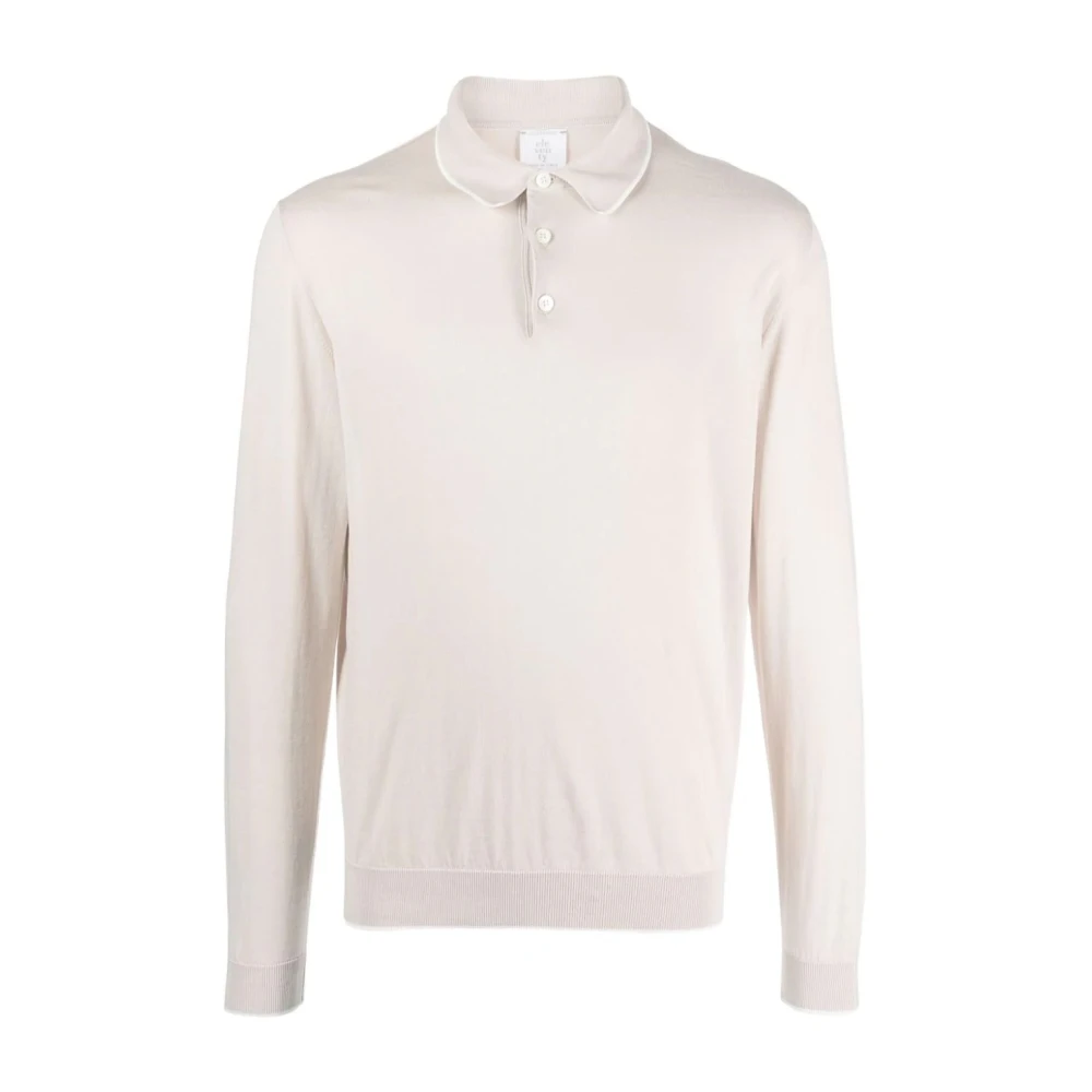 Eleventy Casual Lange Mouw Polo Beige Heren