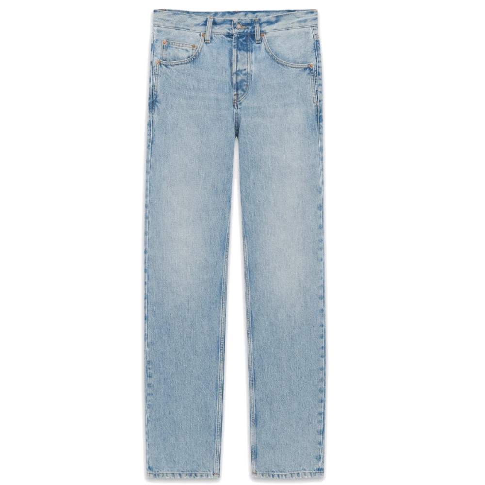 Saint Laurent Straight-Leg Jeans Blue Dames