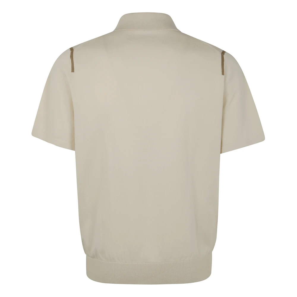 PS By Paul Smith Polo Sweater Korte Mouwen Beige Heren