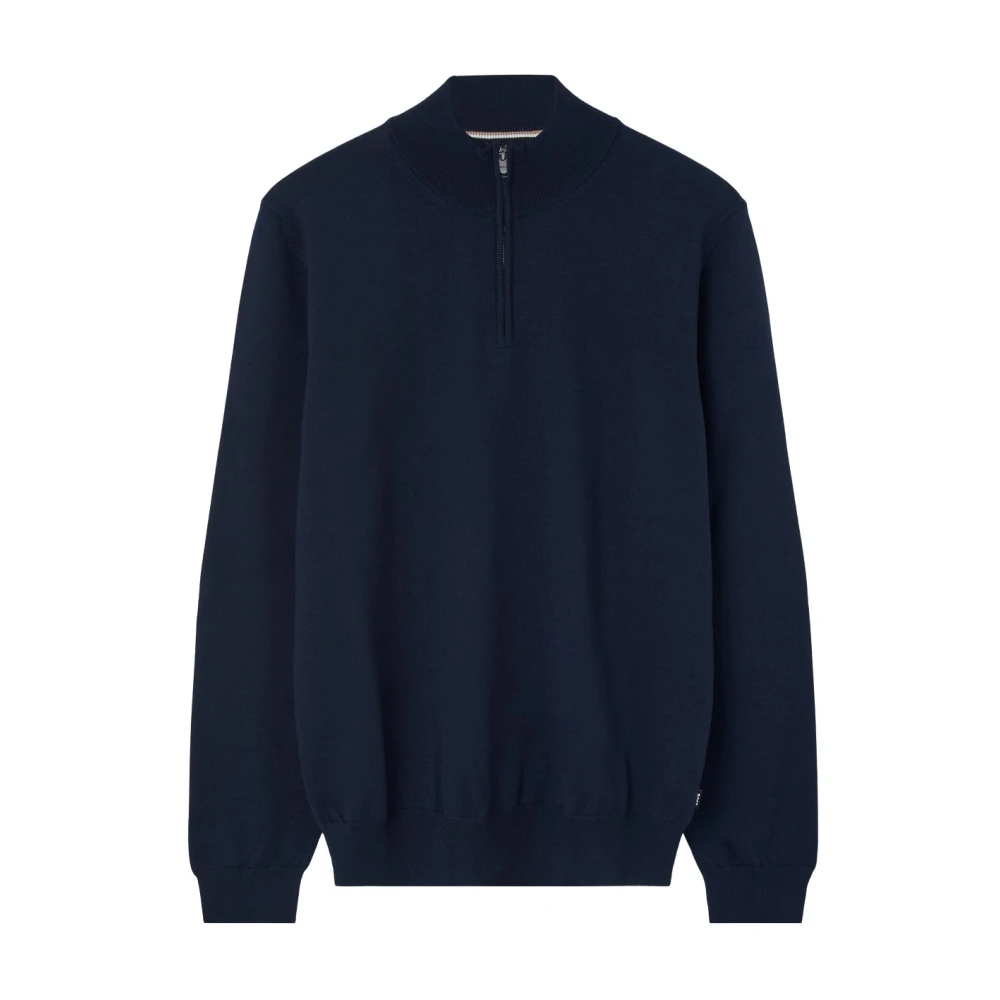Boss Blauwe Rits Trui Blue Heren