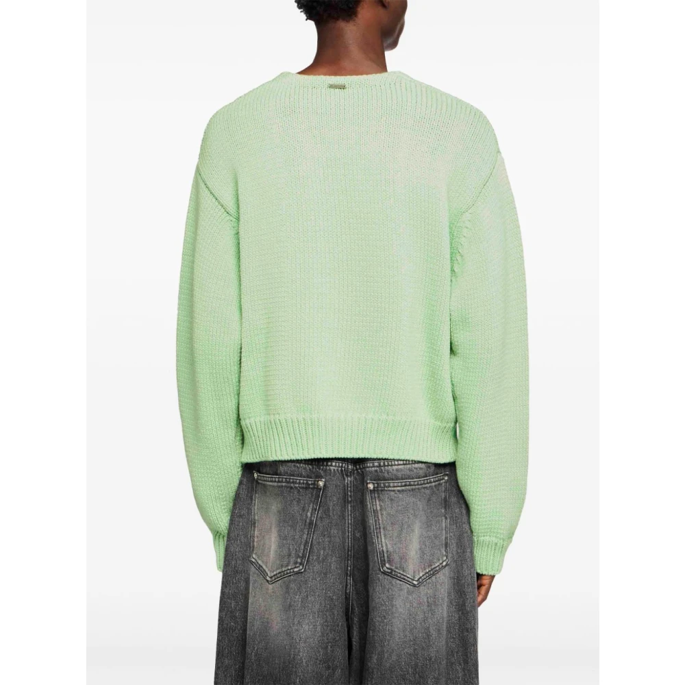 JW Anderson Groene Sweater met Huis Motief Green Heren