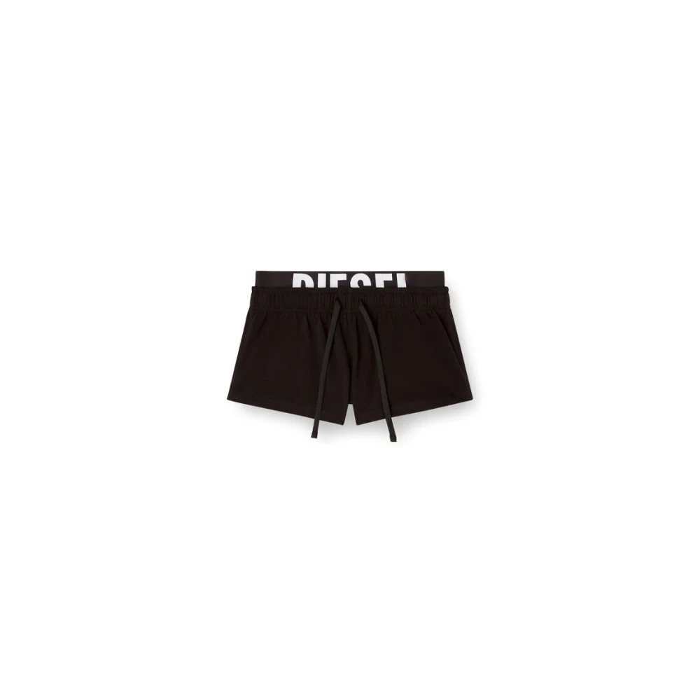 Diesel Mujer Negro Pantalones Cortos, Talla: S