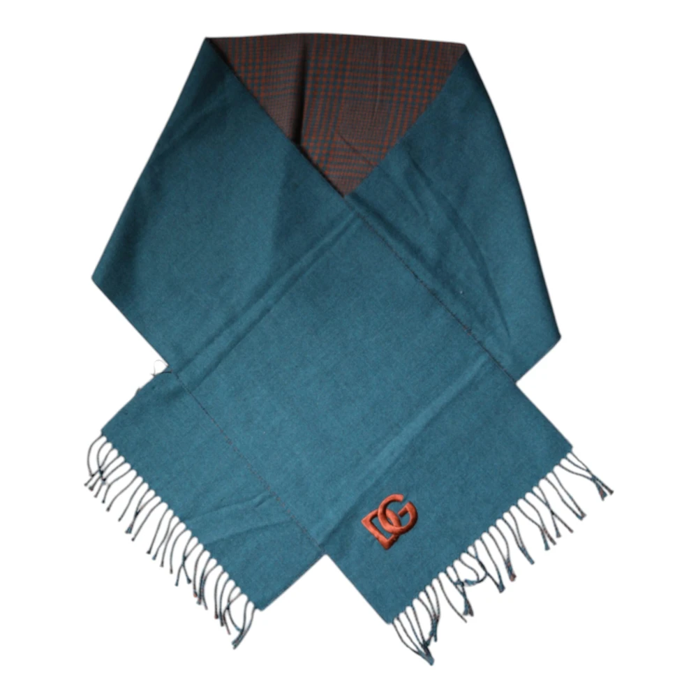 Dolce & Gabbana Women's Green Wool Fringes Wrap Shawl - Winter Scarves - One Size- Accessories
