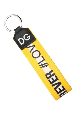 Logo Polyester Brass Holder Nyckelring