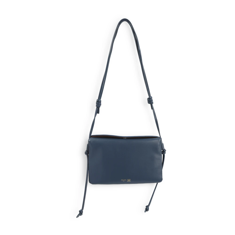 Celine Women's Blue Trio Flap - Shoulder Bags - One Size - Bags