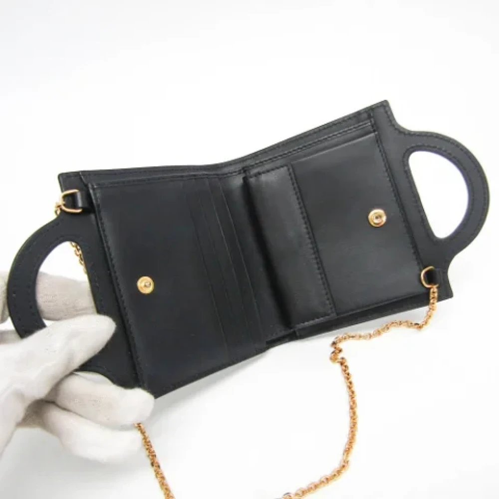 Marni Pre-owned Leather wallets Black Dames