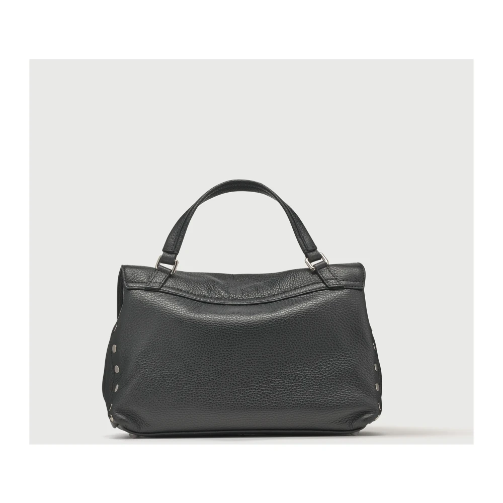 Zanellato Kleine Gehamerde Leren Postina Tas Gray Dames