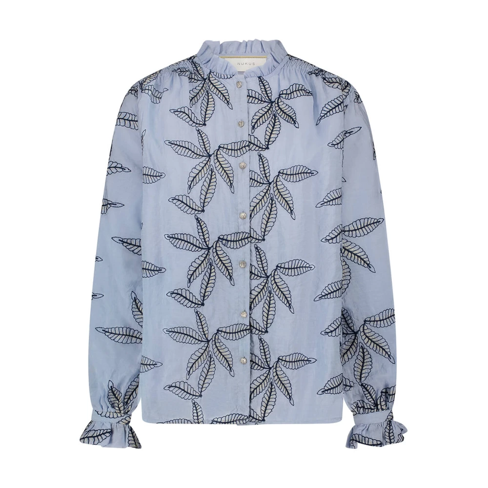 Nukus Geborduurde Jenna Blouse Blue Dames