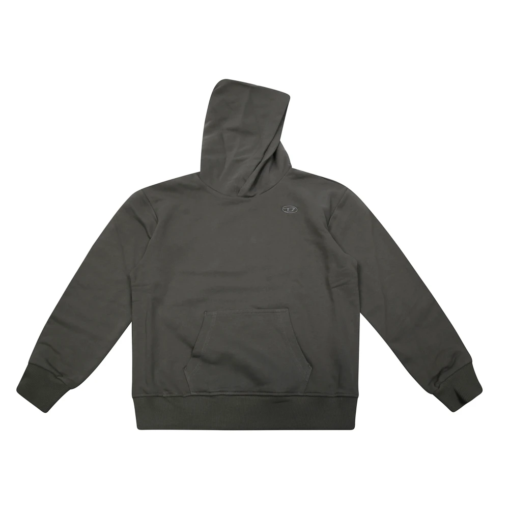 Diesel Logo Hoodie Tröja Gray, Unisex