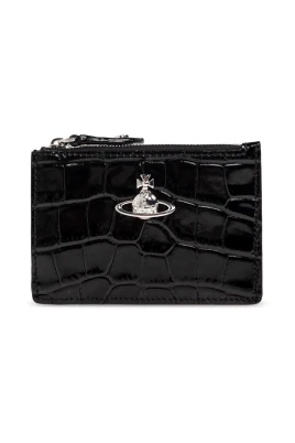 Embossed Croc Slim Card Holder