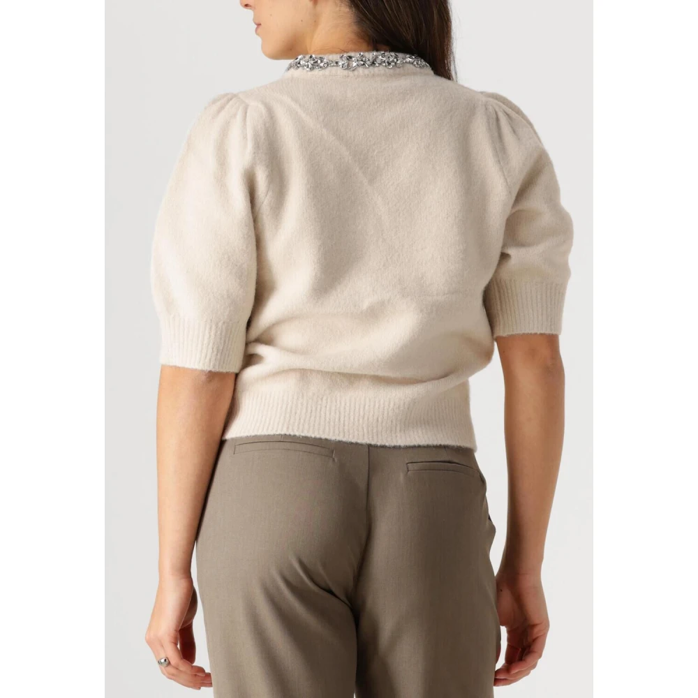NEO NOIR Stone Gebreide Blouse voor Vrouwen Beige Dames