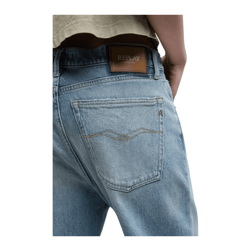 Replay Tejano Loose-Fit Jeans Blue Dames
