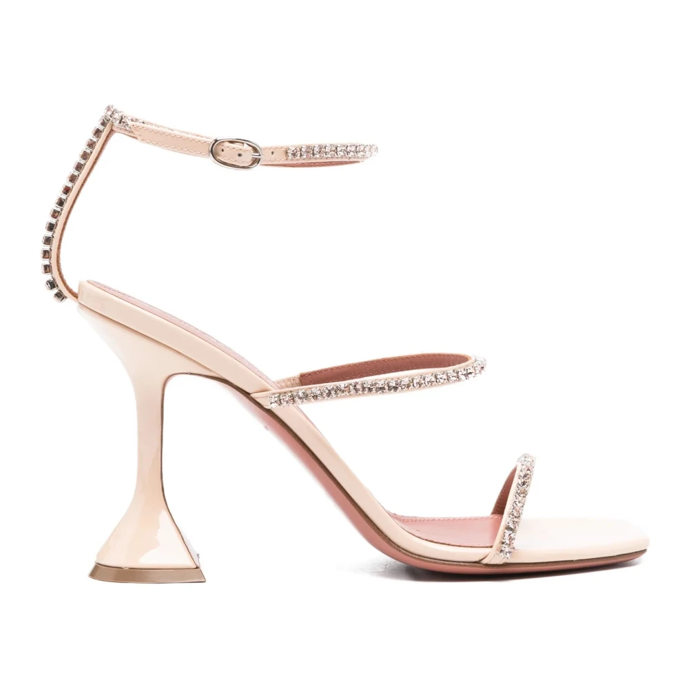 Amina Muaddi Donna Rosa Scarpe, 36 Eu, New,