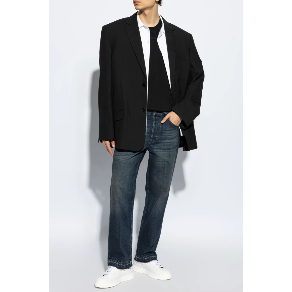 Lanvin Jeans met een vintage effect Blue Heren