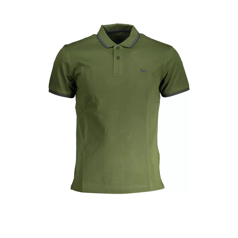 Harmont & Blaine Groene katoenen poloshirt Groen Heren