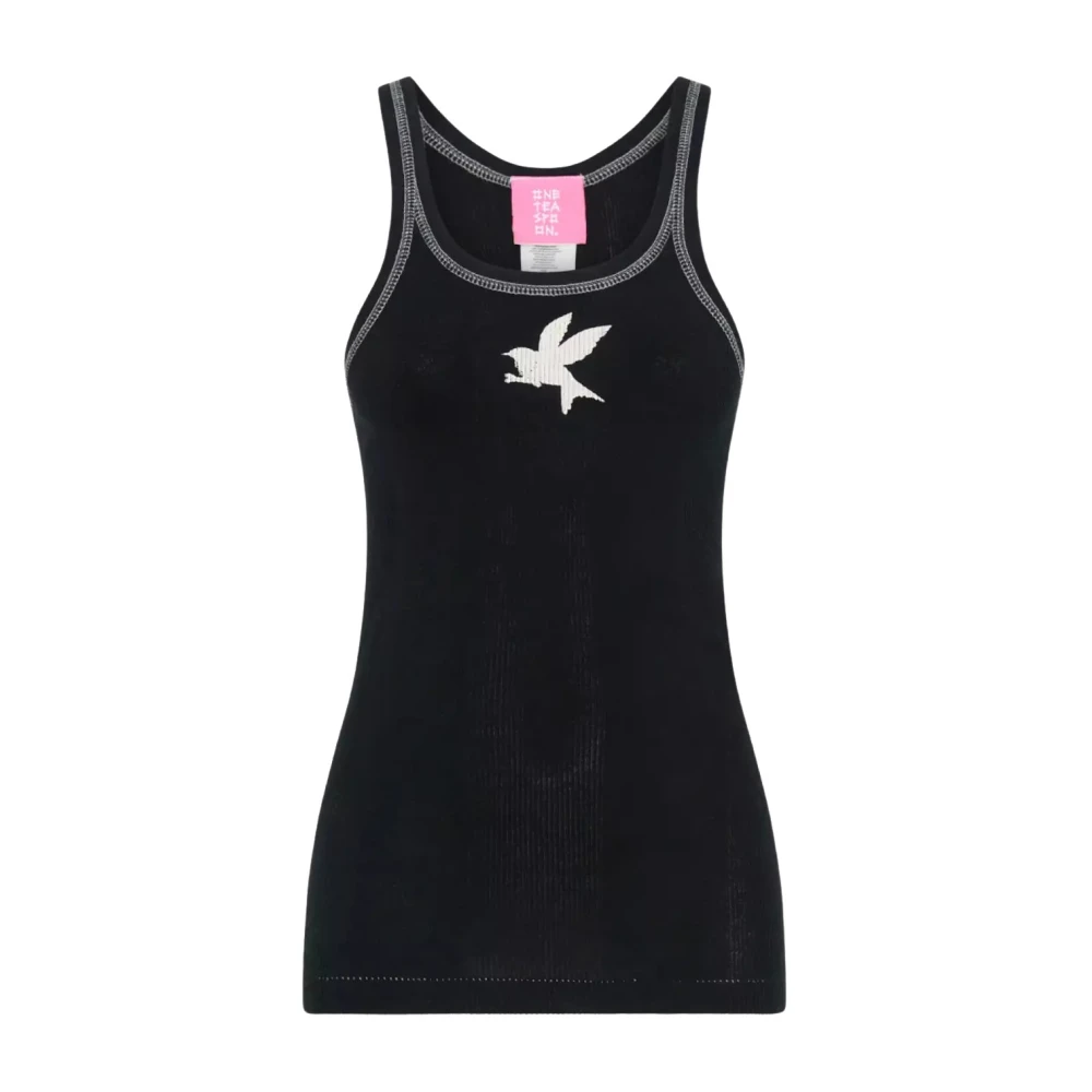 One Teaspoon Zwarte Bower Bird Top Black Dames