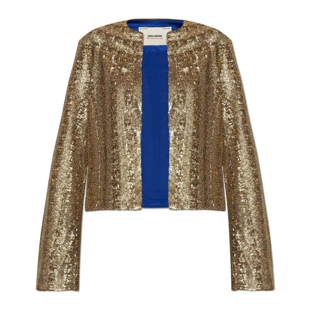 Zadig & Voltaire Donna Oro Giacca Luxilo - Immagine 2