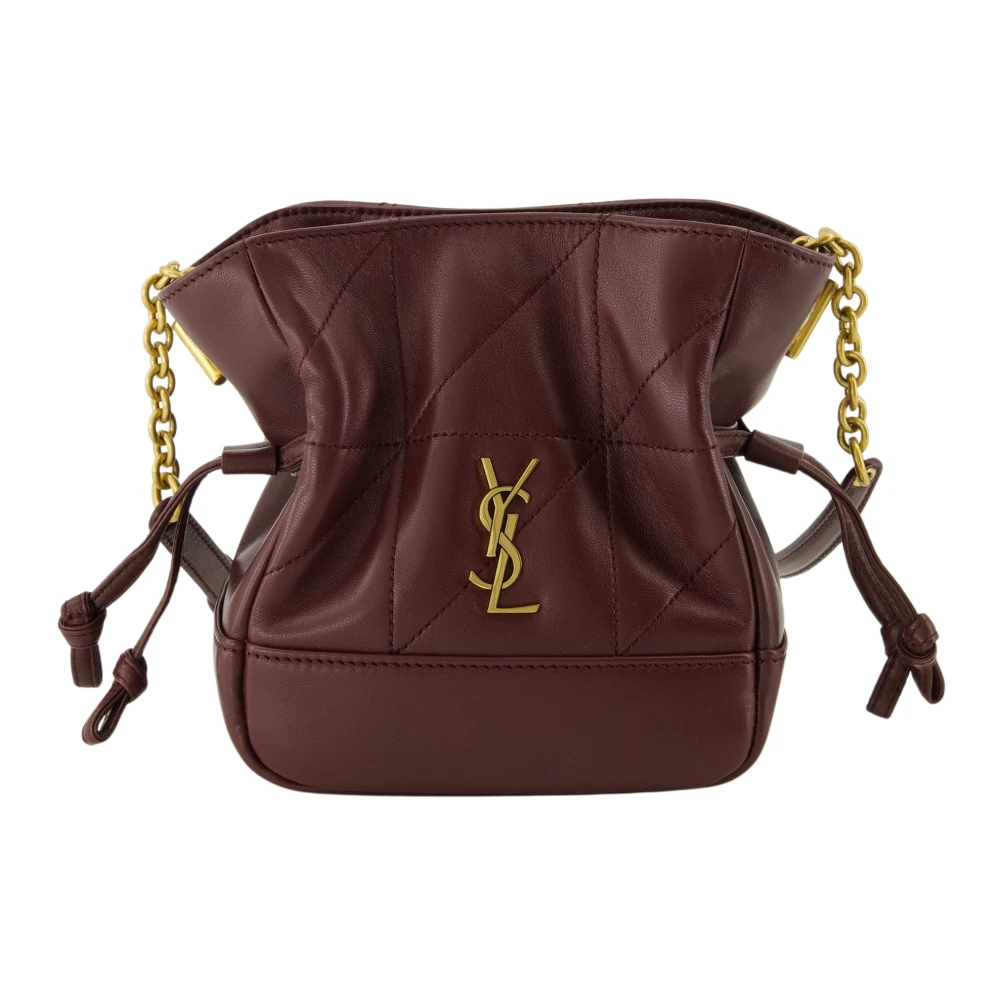Saint Laurent Brown Bucket Bags, Female, One Size, Jamie Mini Bucket Bag