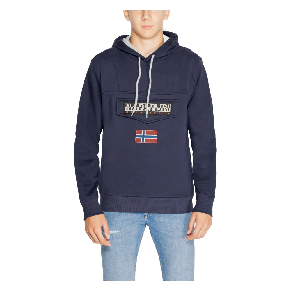 Napapijri Mannen Sweatshirt Herfst Winter Collectie Blue Heren