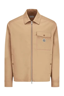Cotton Blend Gabardine Skjortjacka
